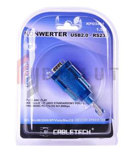 Kabel konwerter USB 2.0 - RS232 (DB9M) - 2861197088