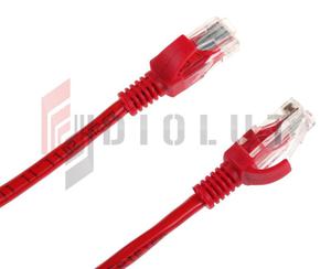 Patchcord kabel UTP kat. 5e wtyk - wtyk 1m czerwony INTEX - 2861197111