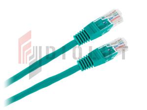 Patchcord kabel UTP 8c wtyk-wtyk 0,5m CCA zielony - 2861197141