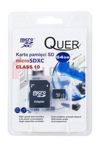 Karta pamici micro SDHC 64GB Class 10 Quer - 2861197448