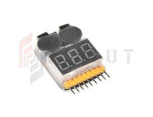 Alarm pakietw LiPo Li-Ion LiMn Li-Fe 1-8S Buzzer miernik napicia - 2861198146