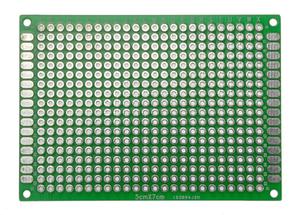 Uniwersalna dwustronna pytka drukowana PCB 5x7cm 432 pl otworw cynowanych pl kontaktowych - 2861193985