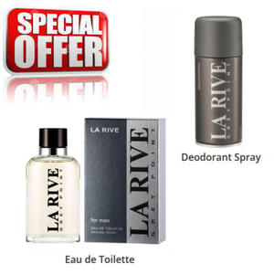 La Rive Grey Point - zestaw promocyjny, woda toaletowa, dezodorant - 2860885480