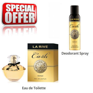 La Rive Cash for Woman - zestaw promocyjny, woda perfumowana, dezodorant - 2860885484