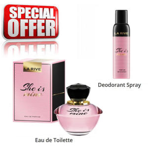 La Rive She Is Mine - zestaw promocyjny, woda perfumowana, dezodorant - 2860885494