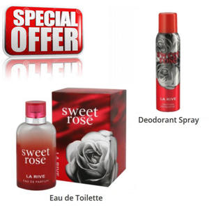 La Rive Sweet Rose - zestaw promocyjny, woda perfumowana, dezodorant - 2860885495