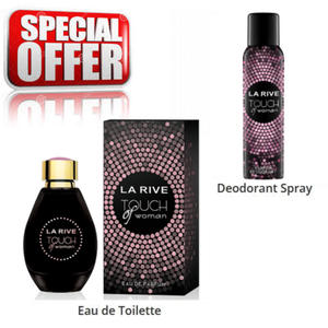 La Rive Touch Woman - zestaw promocyjny, woda perfumowana, dezodorant - 2860885497