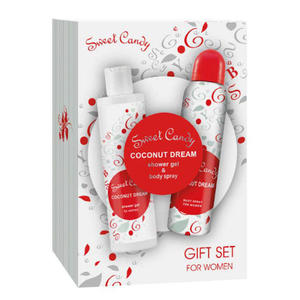 Jean Marc Sweet Candy Coconut Dream - zestaw, el pod prysznic, dezodorant - 2876107466