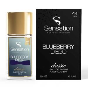 Sensation 441 Men BlueBerry Diego - woda perfumowana 36 ml - 2876107545