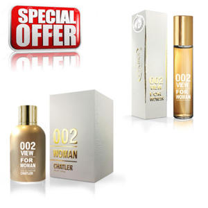 Chatler 002 View Women - zestaw promocyjny, woda perfumowana 100 ml + woda perfumowana 30 ml - 2876107587