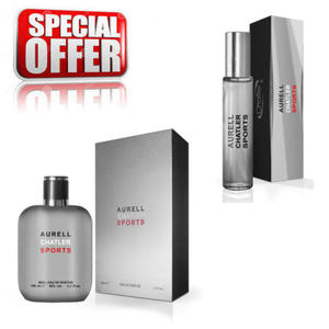 Chatler Aurell Sports - zestaw promocyjny, woda perfumowana 100 ml + woda perfumowana 30 ml - 2876107591