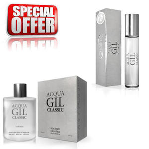 Chatler Acqua Gil Classic Men - zestaw promocyjny, woda perfumowana 100 ml + woda perfumowana 30 ml - 2876107603