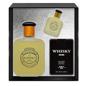 Evaflor Whisky Men - zestaw, woda toaletowa 100 ml, woda toaletowa 20 ml, woda toaletowa 7,5 ml - 2876107710