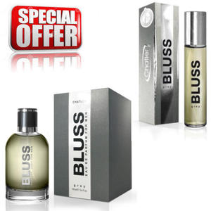 Chatler Bluss Grey Men zestaw promocyjny, woda perfumowana 100 ml + woda perfumowana 30 ml - 2876107810