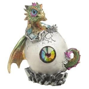 Smocze Jajo z Krysztaem i Zielony Smok - figurka fantasy - 2878422272