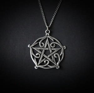 Pentagram Brisingamen, seria: Magia Celtycka - naszyjnik, talizman nieodpartego uroku - 2878422084