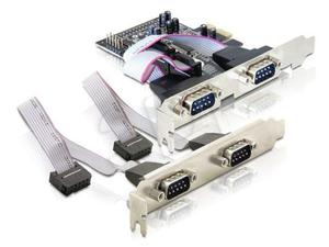 DELOCK KARTA PCI EXPRESS >COM 9PIN X4 - 2826390761
