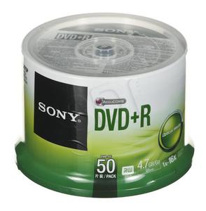 DVD+R SONY 4.7GB 16X CAKE 50SZT 50DPR47SP - 2826390877