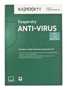 Kaspersky Anti-Virus 2015 Polish Edition. 2D1Y upg - 2826391060
