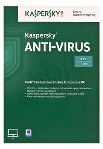 Kaspersky Anti-Virus 2015 Polish Edition 3D1Y - 2826391063