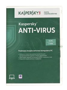 Kaspersky Anti-Virus 2015 Polish Edition 10D 2Y BOX - 2826391075