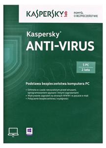 Kaspersky Anti-Virus 2015 Polish Edition 5D2Y BOX - 2826391084