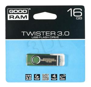 GOODRAM FLASHDRIVE 16GB USB 3.0 TWISTER Dark Green