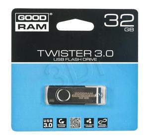 GOODRAM FLASHDRIVE 32GB USB 3.0 TWISTER Black - 2826391592