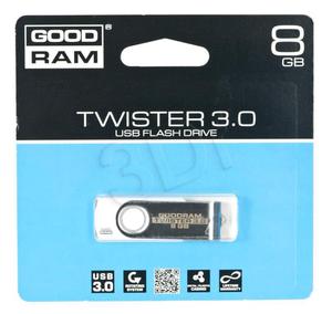 GOODRAM FLASHDRIVE 8GB USB 3.0 TWISTER White - 2826391596