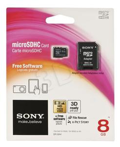 Sony Karta microSD 8 GB z adaptorem - 2826391639