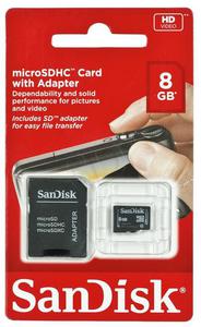 SANDISK MICRO SDHC 8GB Class 4+ ADAPTER - 2826391643