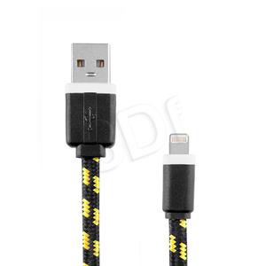 EXC KABEL KOMPATYBILNY Z IPHONE 5 / 5C / 5S / IPAD MINI / IPAD 4 / IPOD TOUCH 5 / IPOD NANO 7 SLIM 1.5 METRA CZARNY - 2826392351