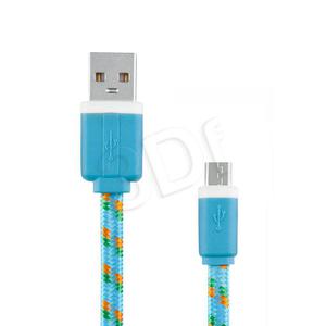 EXC UNIWERSALNY KABEL MICRO USB SLIM 1.5 METRA NIEBIESKI - 2826392352