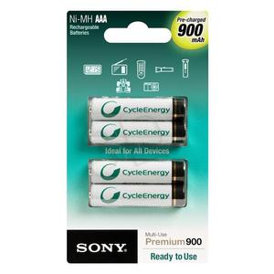 SONY AKUMULATOR AAA 900 mAh 4 SZT BLISTER NHAAAB4G - 2826392393