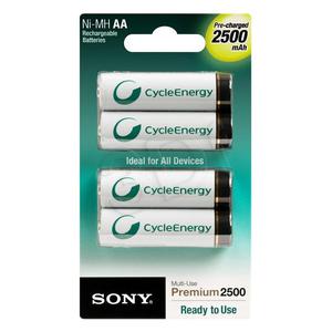 SONY AKUMULATOR AA 2500 mAh 4 SZT BLISTER NHAAB4G - 2826392396