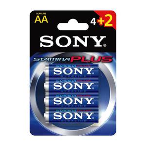 BATERIE ALKALICZNE SONY AM3B4X2D LR6 AA 4SZT + 2 SZT BLISTER - 2826392398