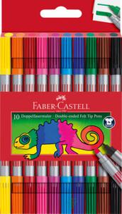 FLAMASTRY DWUSTRONNE ETUI 10kol FABER-CASTELL - 2875777003