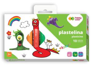 PLASTELINA HAPPY COLOR OKRGA 10 kolorw - 2874773401