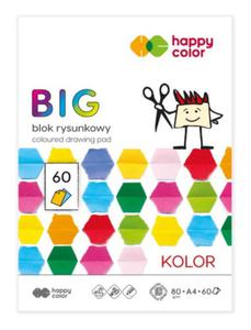 Blok rysunkowy biay Happy Color BIG KOLOROWY 60 ark - 2874773450