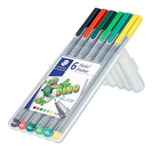 Cienkopis Staedtler Triplus 334 ZESTAW Dino 6 kol - 2874773507