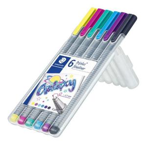 Cienkopis Staedtler Triplus 334 ZESTAW Galaxy 6 kol - 2874773508