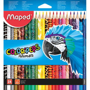 KREDKI OWKOWE COLORPEPS ANIMALS TRJKTNE 24 KOLORY - 2869381688