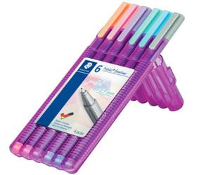 CIENKOPIS TRIPLUS STAEDTLER PASTELOWE 6 KOLORW ETUI - 2861320638