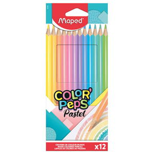 KREDKI COLORPEPS TRJKTNE PASTELOWE 12 KOLORW - 2862950821