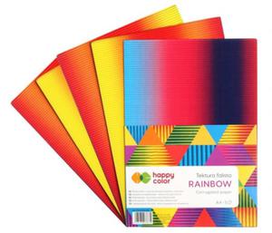 TEKTURA FALISTA HAPPY COLOR A4 RAINBOW 5ark - 2868604680