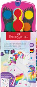 FARBY SZKOLNE 12kol + BROKAT + NAKLEJKI KASETKA FABER-CASTELL - 2873058194