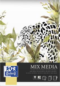 BLOK ARTYSTYCZNY OXFORD MIX MEDIA A4 25K 225G KLEJONY - 2873058270