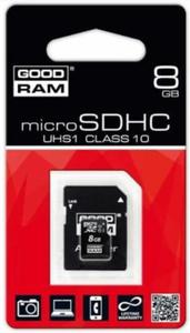 Karta pamici GOODRAM microSD CLASS 10 UHS I 8GB - 2859238152