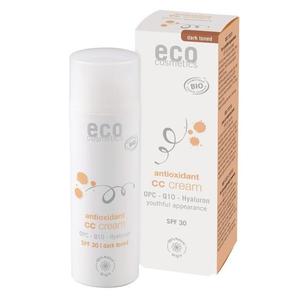 eco cosmetics Krem CC odcie CIEMNY SPF 30 z OPC, koenzymem Q10 i kwasem hialuronowym 50 ml - 2868482150