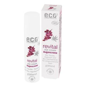 eco cosmetics Rewitalizujcy krem pod oczy z bio-winogronami, kwasem hialuronowym i olejem z bio-konopi - 2873968566